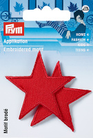 Аппликация 923152 Prym Звезды красные 2 шт 50х50 мм