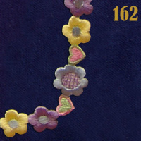 Аппликация клеевая 162 Бабочки и Цветы лента