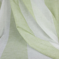 Ткань для штор под "лен" 280 см C07080-4 зеленый/белый