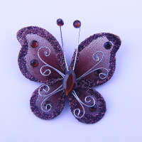 Украшение для штор Бабочка темно-коричневый  HJH89572-2