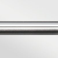 Штанга универсальная MirTex 28 мм (рифленая+гладкая) Хром глянец 2.0 м