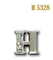 Буква объемная со стразами металлическая H 5328