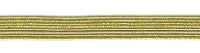 Резинка продежка 6,5 мм, цвет золотистый люрекс