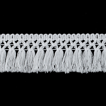 вязаное декоративное кружево с бахромой
