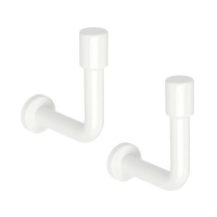 Держатели-крючки для подхватов 13F-1 белый (L 4 см, h 5 см)