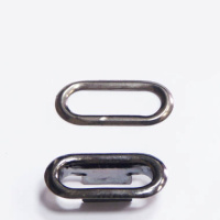 Люверсы овальные UG 1,8 см темный никель