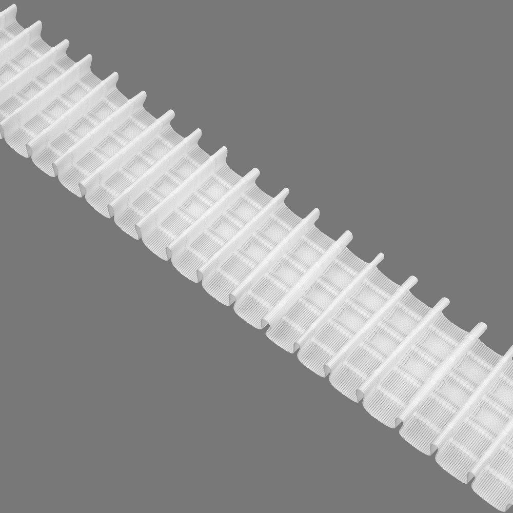 Шторная лента с фиксированной карандашной сборкой