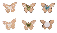Набор декоративных элементов "маленькие бабочки" Rayher 46474000 (12 шт)