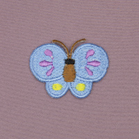 Аппликация клеевая малая "Бабочка" 184b голубая