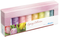 Набор с нитками seralon "оттенки весны" в подарочной упаковке Amann-group, 8 катушек SE8SPRING