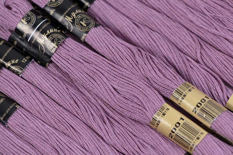 Нить для вышивания МУЛИНЕ, 10 м, 2,23 г, цвет 2001