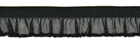Рюш эластичный PEGA, цвет черный, 14 мм