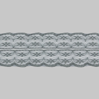Кружево капроновое 270-2A серый, 4 см