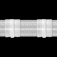 Шторная лента MAGAM TU3-250 прозрачная, (К=1:2,5, корд-2 лески) 5 см
