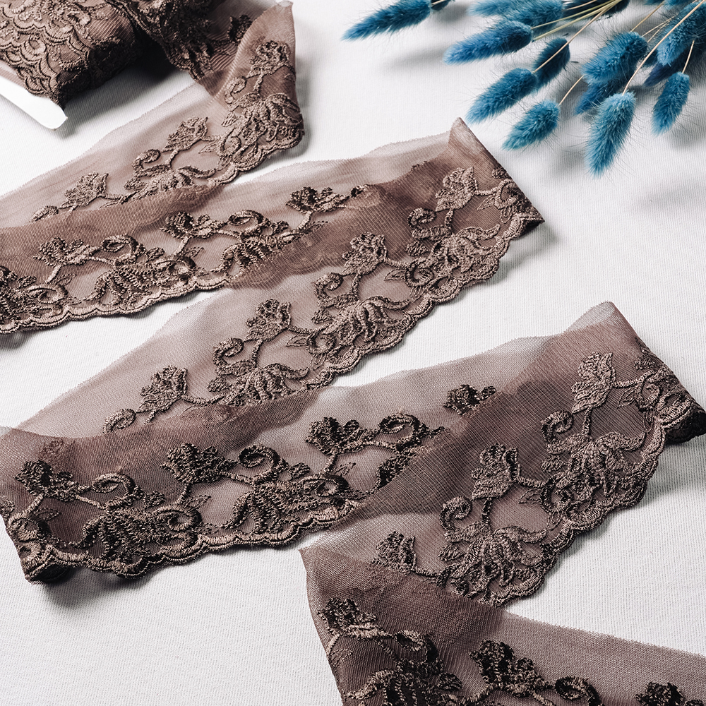 Тесьма 17400-D103 GCC304 коричневый шир.7,5 см