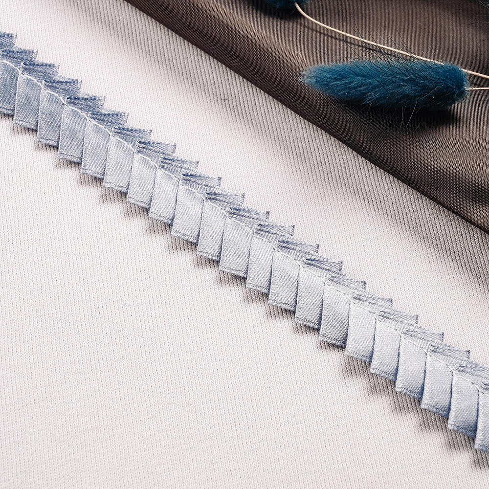 Тесьма-оборка 201201HT-3 серый (GCC319)