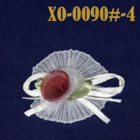 Объемное украшение XO-0090#-4 бордо (уп. 50 шт.)