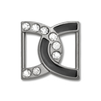 Пряжка металлическая со стразами