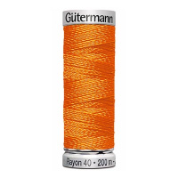 Нитки вышивальные из вискозы Gutermann Rayon №40 200м Цвет 1168