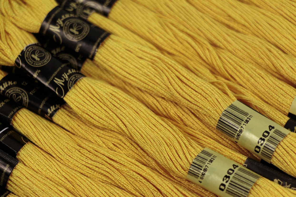 Нить для вышивания МУЛИНЕ, 10 м, 2,23 г, цвет 0304
