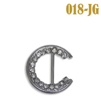 Пряжка металлическая со стразами