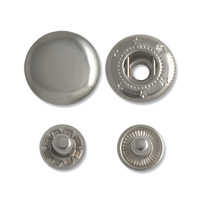 Кнопки "Альфа" нержавеющие A665 никель 10 мм