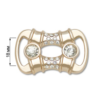 Пряжка металлическая со стразами