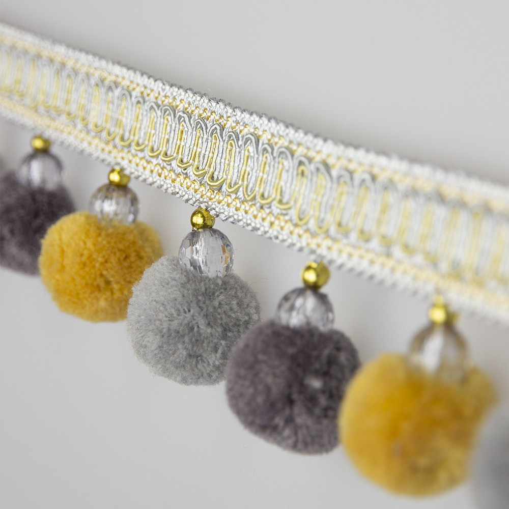 Бахрома для штор с шариками