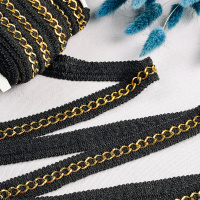 Тесьма с металлической цепочкой