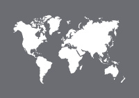 Трафарет "world map" в наборе со шпателем-скребком Rayher 45100000