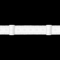 Шторная лента MAGAM F4-150 тканая, (К=1:1,5, корд-2 шнура) 2,5 см