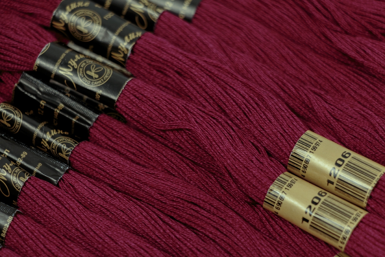 Нить для вышивания МУЛИНЕ, 10 м, 2,23 г, цвет 1206