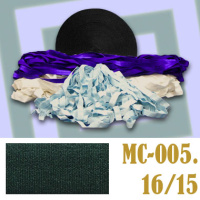 Эластичная отделочная лента 16/15 (1) MC-005 темно-зеленая