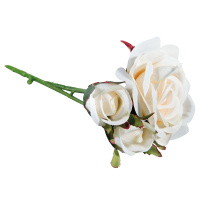 Букет для декорирования "белые розы" Rayher 55903102 (1 блистер х 3 бутона)