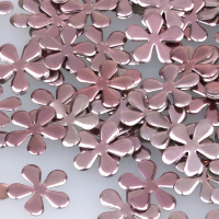 Стразы-металл россыпь 11mm цветок розовый (1400 шт)