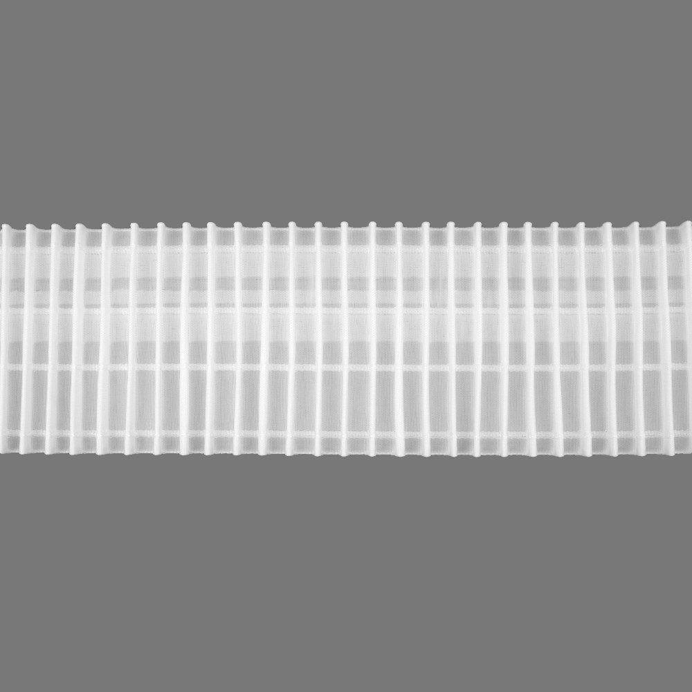 Шторная лента 4441P/mini (1:3) Oz-is Premium тканая 9,8 см Карандашная сборка с мелкой 1 см складкой. 3х-карманная. шторная лента