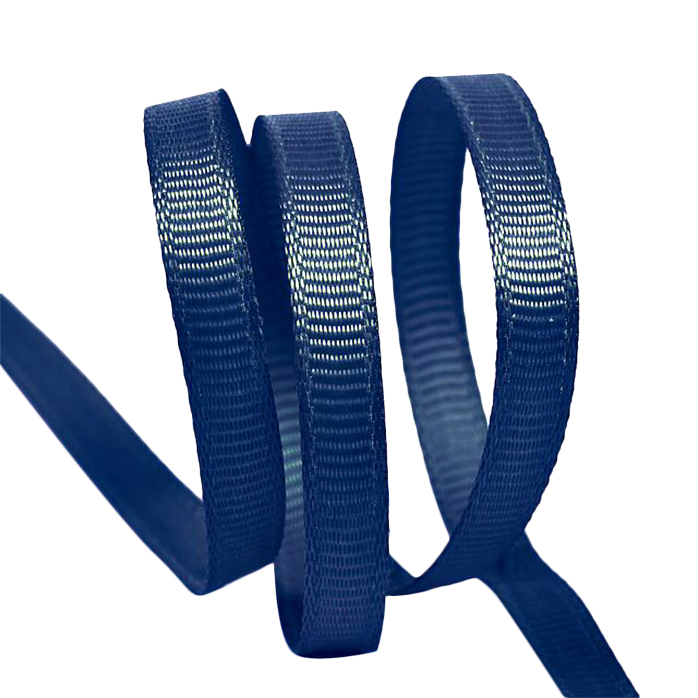 Лента репсовая 6 мм №374 темно-синий