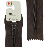 Молния спираль обувная неразъёмная Riri, 6 мм, 30 см, цвет 2226, темно-коричневый 2514333/30/2226