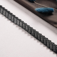 Тесьма-оборка 201201HT-1 черный