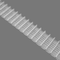Шторная лента многокарманная 701111Т(1:2) MirTenda Premium прозрачная 7 см (6 карманов, корд-3 лески)