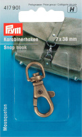 Карабин для сумки 417901 Prym 7х38 мм цвет состаренной латуни