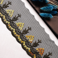 Тесьма с пайетками