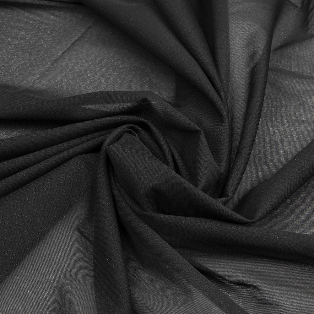 Дублерин шифоновый P3231D DextraTex черный 150 см (30 г/кв.м, 100% пэ)