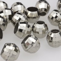 Концевик наконечник для шнура 5мм пластиковый 3320 (824) серебро