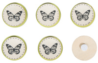 Набор декоративных самоклеющихся дисков "бабочки" Rayher 46196000 (11 шт)