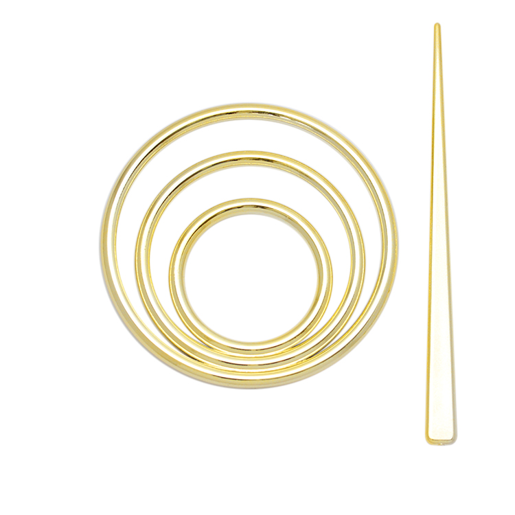 Заколка для нитевых штор "СМ" Круг 2 золото глянец