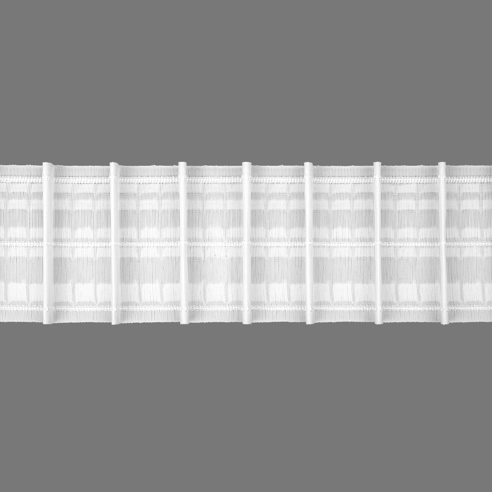 Шторная лента Многокарманная 3951P (1:1,8) Oz-is Premium тканая 8 см (5 карманов, корд-3 шнура)