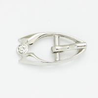 Пряжка металлическая со стразами