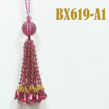 Кисти из бисера и стекляруса SM-A6-046(BX619)/1A вишня