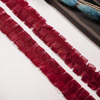 Тесьма-оборка 048-HT1093 бордо